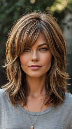 Medium-Length Shag Haircuts Women Haircut Medium Layers, The Rachel Haircut Modern, Hair With Long Layers, Color 2025, Layers Medium, Long Shag Haircut, Womens Haircuts Medium, Haircuts For Medium Length Hair, Shag Haircuts