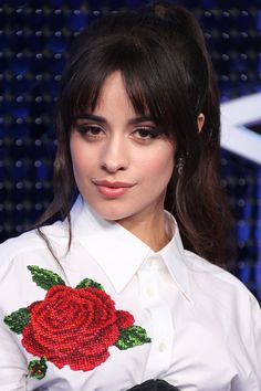 Layered Bangs - Camila Cabello Types Of Bangs, Faux Bangs, Cut Bangs, Feathered Bangs, Textured Bangs, Face Framing Bangs, How To Cut Bangs, Braided Bangs, Fall Hair Trends