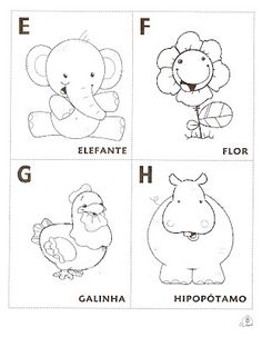 the letter f is for elephant, giraffe, and hippopotamo