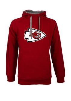 Red Fleece Hoodie With Fleece Lining, Red Fleece-lined Hoodie, Kc Chiefs Clothing, Chiefs Clothing, Kansas City Chiefs Apparel, Chief Clothes, Kc Chiefs Football, Kansas City Chiefs Logo, Chiefs Logo