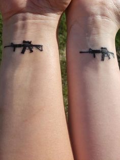 Infinity Tattoos For Couples, Bullet Tattoo, Infinity Couple Tattoos, Tattoos For Couples, Couple Matching Tattoo, Cute Couple Tattoos, Army Tattoos, Petit Tattoo, Military Tattoos