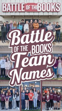 battle of the books team names