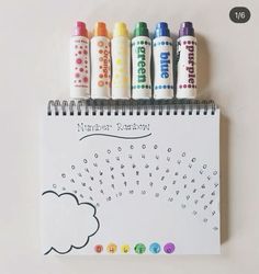 𝒫𝒾𝓃: 𝑔𝑜𝓁𝒹𝓈𝒽𝑜𝓇𝓉𝓎 💌 Fun Preschool Activities, Toddler Journal, Kids Activity Ideas, Rainbow Journal, Journal Activities, Preschool Journals, Learning Journal, Homeschool Preschool Activities, Water Paint