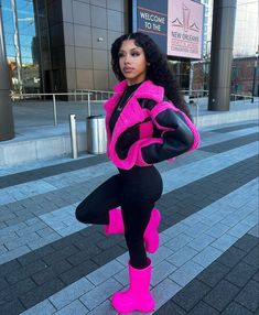 Winter Outfits Black Women, Fasion Outfits, Designer Jacket, Cold Outfits, Think Pink, December 30, Classy Casual Outfits