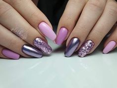 Holiday Party Nails, Faded Nails, French Tip Acrylic Nails, Best Nail Art Designs, Beauty Therapy, Party Nails, Rosa Pink, Purple Nails, Cool Nail Art