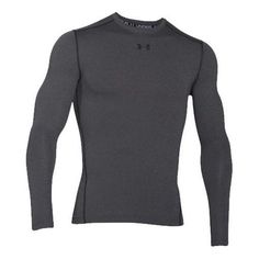 Under Armour ColdGearArmour Compression Crew Shirt 'Grey' 1265650-090 Gray Crew Neck Top For Outdoor Activities, Gray Crew Neck Top For Outdoor, Under Armour Gray Crew Neck Top, Under Armour Sportswear Crew Neck Top, Fitted Under Armour Crew Neck Top, Gray Long Sleeve Activewear For Outdoor Activities, Gray Long Sleeve Sports Tops, Gray Long Sleeve Tops For Outdoor Activities, Under Armour Long Sleeve