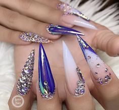 Long Acrylic Nail Designs, Drip Nails, Cute Acrylic Nail Designs, Long Acrylic Nails Coffin, Exotic Nails, Unique Acrylic Nails, Long Square Acrylic Nails, Coffin Nails Long, Bling Acrylic Nails