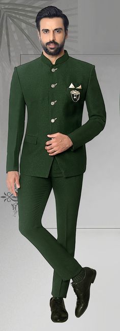 Green Bandhgala Suit Men, Pista Green Dabka Work Sets For Formal Occasions, Green Unstitched Suit With Dabka Work For Formal Occasions, Fitted Lawn Suit For Formal Parties, Formal Green Lawn Suit With Dabka Work, Formal Green Unstitched Suit With Dupatta, Festive Green Bandhgala For Groom, Green Bandhgala With Dabka Work For Wedding, Green Fitted Nehru Jacket For Wedding