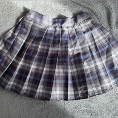 Includes Built In Short, Brand New Never Used Purple And White Plaid Skirt, Cheap Short-length Plaid Bottoms, Purple Plaid Skirt, Purple Plaid, Plaid Skirt, Plaid Skirts, Color Purple, Coco, Womens Skirt