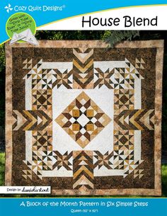 the cover of house blender magazine with an image of a quilted pattern on it