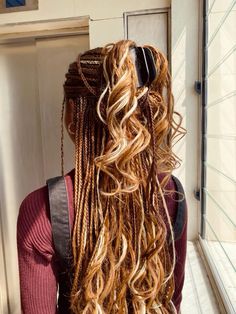 Blonde Box Braids, French Curl, Big Box Braids Hairstyles, Blonde Braids, Box Braids Hairstyles For Black Women, Cute Braided Hairstyles, School Hair, Braids Hairstyles Pictures