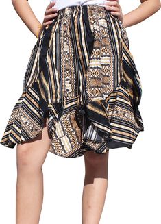 Girls Wild Flowing Dashiki Patch Skirt 3/4 Capri Length Elastic Waist Patch Skirt, Thai Clothes, African Dashiki, Summer Cotton, Dress Brands, To My Daughter, Shoes Jewelry, Clothing Brand, Top Styles