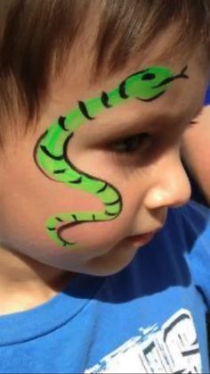 Snake Face Paint, Easy Face Painting, Bodysuit Tattoos, Festival Face Paint, Face Painting Ideas