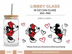 a glass jar with mickey mouse stickers on it and the price is $ 25