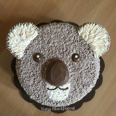 a cake made to look like a koala bear