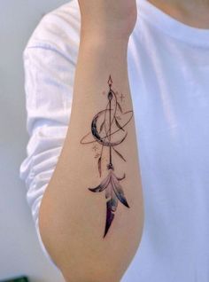 a person with a tattoo on their arm