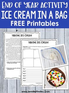 an ice cream in a bag printable activity for kids