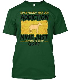 a green t shirt that says everybody has an addition mine just happens to be my cockatoo