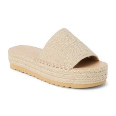 PRICES MAY VARY. Raffia upper Slip on Synthetic lining Padded insole 1.75 inch platform height Matisse Shoes, Athletic Sandals, Sandal Platform, Espadrilles Platform, Woven Raffia, Chunky Platform, Casual Sandals, Platform Wedges, Pharmacy Gifts