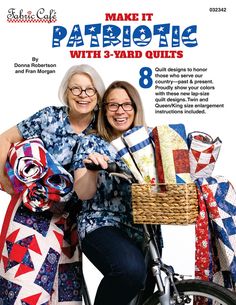 Make it Patriotic With 3-Yard Quilts by Fabric Cafe 3 Yard Quilts, Quilt Pattern Book, Patriotic Quilts, Quilt Of Valor, Book Cafe, Easy Quilt Patterns, Quilt Designs, Book Quilt, Lap Quilt