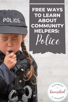 Free Ways to Learn About Police Officers - Homeschool Giveaways Police Officer Crafts, Community Helpers Police, Community Helpers Printables, School Resource Officer, October Preschool, Service Learning Projects, Fun Police, Police Activities, Kindergarten Units