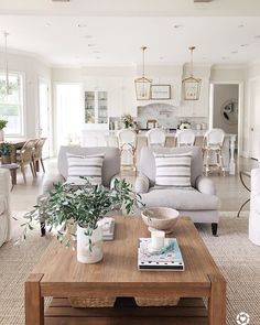 the living room is clean and ready for guests to use it as an entertaining area