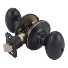 Egg Privacy Door Knob in Oil-Rubbed Bronze This product comes with a 5-year mechanical and 5-year limited finish warranty. Design House Egg Oil Rubbed Bronze Interior Bed/Bath Privacy Door Knob | 740498 Closet Door Knobs, Privacy Door, Hall Closet, Hardware Finishes, Closet Doors, Door Knob, Left Or Right, Design House, Door Knobs