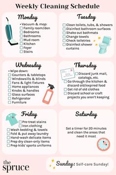 weekly cleaning schedule Kitchen Fans, Daily Cleaning Schedule, Fan Light Fixtures, House Organization, Clean House Schedule, Clean Bathtub, Weekly Cleaning Schedule