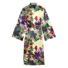 Inspired by the vibrant beauty of sunflowers and tulips, Solflora is a long kimono made from 100% silk. Its cheerful design features a soft yellow base adorned with pink, blue, green, and other colorful accents. This radiant piece is perfect for those who embrace bold patterns and luxurious elegance. 100% Pure Silk Wash silk items in cold water (don’t forget to turn the garments inside out). Opt for a gentle detergent to preserve the integrity of the fabric. Hang dry if possible, however, avoid direct sunlight exposure. Sunflowers And Tulips, Men Kimono, Dark Feminine Era, Feminine Era, Women Kimono, Knit Loungewear, Male Kimono, Brand Magazine, Stocking Fillers For Her