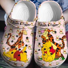 Introducing the adorable Winnie the Pooh Unisex Clogs 3D Clog Shoes, where comfort and cuteness come together! These shoes are designed to captivate the hearts of both kids and adults alike. Made with the highest quality materials, these clogs provide the ultimate comfort and durability for all-day wear. Featuring a 3D design of the beloved Winnie the Pooh character, these shoes offer a unique and playful twist to your footwear collection. The detailed sculpting and vibrant colors bring Winnie t Pink Clogs, Winnie The Pooh Character, Winnie The Pooh Decor, Winnie The Pooh And Tigger, Pooh And Tigger, Winnie The Pooh Cartoon, Tigger Winnie The Pooh, Hawaiian Shirt Women, Crocs Crocband