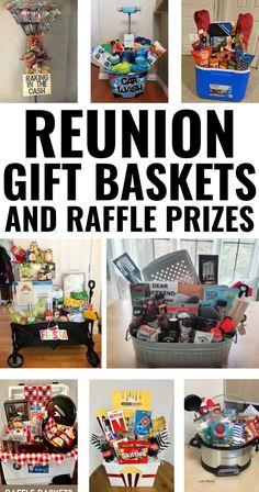 reunion gift baskets and raffle prizes are great for the whole family to have in their home