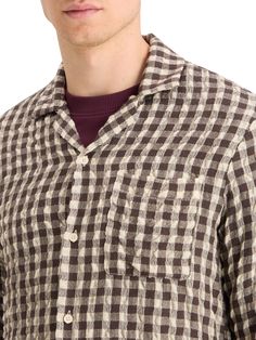 Our Relaxed-Fit Seersucker Wool-Blend Check Shirt combines classic style with modern relaxation. Ideal for transitional weather, it's great layered over a tee or worn by itself. Its versatility makes it a staple in any man's closet. 50% Wool, 50% Polyester Wash - 30 Degrees Normal Relaxed Fit Imported Men Closet, Check Shirt, Wool Blend, Classic Style, Relaxation, Relaxed Fit, Wool, Closet