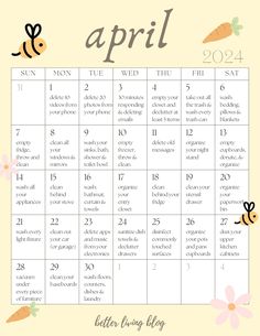 a calendar with the dates for each month on it and flowers in the corner, as well