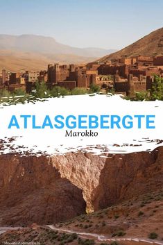 the cover of atlasegergate marroko, with mountains in the background