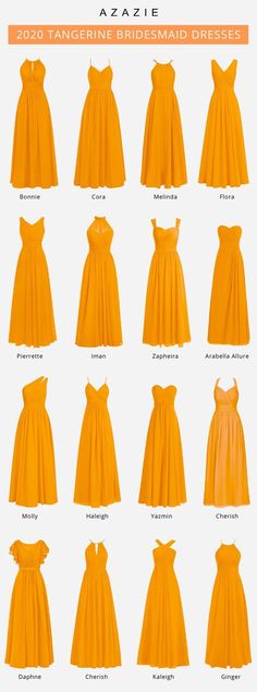 Wedding Collection For Women, वेस्टर्न ड्रेस, Trendy Gowns, Tangerine Bridesmaid Dresses, Different Types Of Dresses, Fotografi Digital