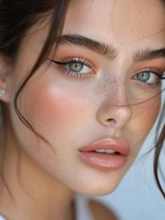 #TrendTresses.com Makeup Soft Summer, Minimal Makeup Look Natural, Soft Natural Makeup Looks, True Summer Makeup, True Aesthetic, Makeup 2024, Beauty Shooting, Soft Natural Makeup, Natural Makeup Style