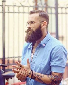 Handlebar Moustache, Beard Cuts, Beard Men, Hipster Beard, Estilo Hipster, Epic Beard, Scruffy Men, Big Beards