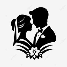 wedding silhouette bride and groom clipart transparent background vector clipart wedding bride and Wedding Related Images, Wedding Png Background, Silhouette Art Ideas, Wedding Couple Vector, Wedding Couple Clipart, Wedding Clipart Free, Bride And Groom Clipart, Groom Clipart, Bride Clipart