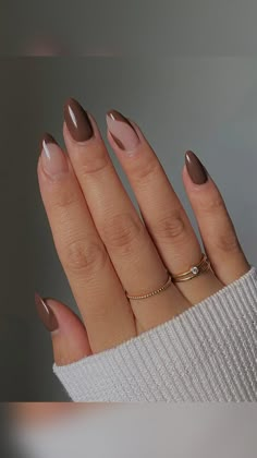 Almond Acrylic Nails, Oval Nails, Neutral Nails, Short Acrylic Nails, Best Acrylic Nails, Fall Nails