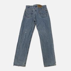 Vintage 505 Levi’s denim pants orange tab Era: 1980s Straight leg with some distress on the front Size: Waist - 33in Length - 32in Vintage Levis, Denim Pants, Levi Jeans, Denim Jeans, Straight Leg, Orange, Pants, Trousers