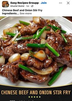 Chinese Beef, Steak Stir Fry, Stir Fry Ingredients, Asian Beef, Chinese Cooking Recipes, Asian Inspired Dishes, Beef Sirloin, Easy Chinese Recipes, Pepper Steak