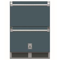 the double oven is built in with stainless steel trimmings and features two separate doors