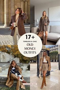 Elevate your style with old money fall outfit ideas for 2024. Discover timeless, classy outfits that blend preppy charm with effortless chic. These fall outfits offer perfect outfit inspo for a refined, sophisticated look. Embrace the season with outfit ideas that never go out of style! I’m sharing some of the best old money outfit ideas for fall 2024. Whether you're heading to a casual lunch or a formal event, these looks will have you covered. Old Money European Style, Elegant Vacation Outfits Classy, Preppy Classic Outfits, Old Money Garden Party Outfit, Old Money Professional Outfits, Old Money Business Woman, 2024 Old Money Style, Chic Timeless Outfits, Dressing Rich Outfits