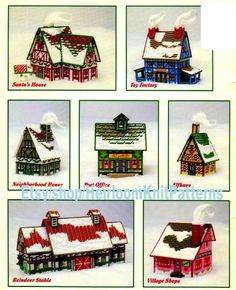 the instructions for building a christmas village