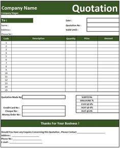 an invoice form with the words,'thank for your business '