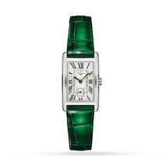 Longines Dolce Vita, Longines Watch, Inception, Ladies Watch, Steel Watch, Looks Style, Green Leather, Classic Elegance, Sapphire Crystal