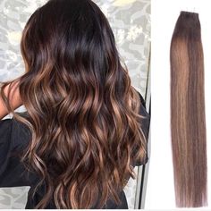 Katy 18” Brown Balayage Human Hair Tape In Hair Extensions *Nwt* Remy Hair Color: #2/6/2 Color Darkest Brown #2 To Medium Brown #6 To Darkest Brown #2 Straight Hair Extensions, Please Note That Hair Gets A Little Wavy After Washing Or Improper Packaging, This Is Normal. 20pcs/ 50 Gram Per Package. 40-60pcs Is Recommended For Full Head Attachment. Length: 18inch Weight: 2.5g/Piece, Total 50g/Package. Hair Reusing: Tape In Hair Extensions Could Be Reused After Adding New Tapes. Hair Color For Brown Skin, Balayage Long Hair, Tape Ins, Curly Clip Ins, Straight Hair Extensions, Human Hair Color, Hair Tape, Brown Hair Balayage, Brown Balayage