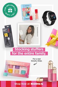 an ad for kohl's stocking stuff