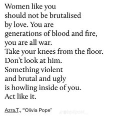 a poem written in black and white with the words, women like you should not be bra