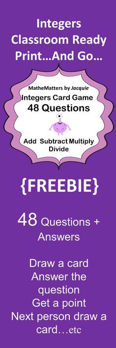 a purple poster with the words, freebie and answers for students to use in this class